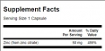 Zinc Citrate 50mg. / 60 Caps