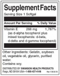 Vitamin E Mixed Tocopherols 400 IU / 100 Soft.