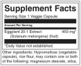 Eggplant Extract 20:1 450mg. / 30 Vcaps