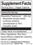 Standardized Boswellia Phytosome 300mg. / 60 Vcaps