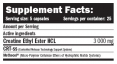 Creatine Ethyl Ester HCL /CEE/ 125 Caps.