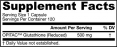 Glutathione Reduced 500mg. / 120 Caps