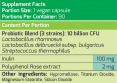 Probiotic Super Charge / 90 Vcaps