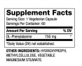 DLPA - DL-Phenylalanine 750 mg / 60 Caps