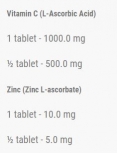 Vitamin C 1000 mg + Zinc 10 mg  / 20 Effervescent Tabs