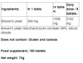 Brewer's Yeast / 180 Tabs