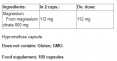 Magnesium Citrate / 180 Caps