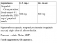 Grapefruit Seed Extract / 60 Caps