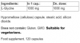 L-Glycine / 120 Caps