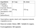 Passion Flower Extract 375 mg / 120 Caps