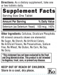 Selenium 100 mcg. / 90 Tabs.