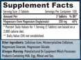 Magnesium Glycinate 200 mg / 200 Tabs