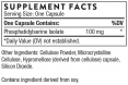 Phosphatidylserine 100 mg / 60 Caps