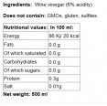 White Wine Vinegar Bianco / 500 ml