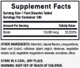 Biotin 10,000 mcg Fast Dissolve/ 180 Tabs