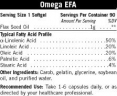 Omega EFA  90 Softgels.