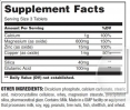 Calcium Zinc Magnesium 100 Tabs.