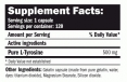 Tyrosine 120 Caps.
