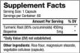 Turmeric Root Extract 450mg. / 60 Caps.