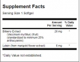 Standardized Lutein & Bilberry 120 Caps.