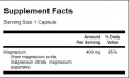 Triple Magnesium Complex 400mg. / 30 Caps.