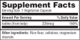 Iodine from Kelp 225mcg. / 250 Vcaps.