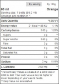 L-Carnitine Shot 3000mg. / 1 Shot