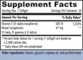 Vitamin E Mixed Tocopherols 50 Softgels.