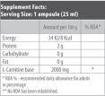 L-Carnitine 2000 mg fiola