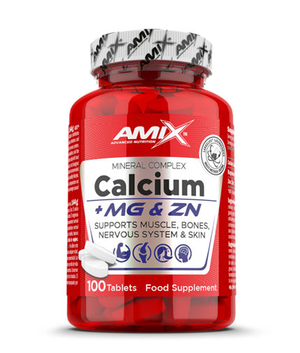 AMIX Calcium + Mg + Zn 100 Tabs.