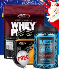 PROMO STACK Whey Phase / 454g + Flex Wheeler’s NOX PRO / 30 serv. + Amino Matrix /FREE/