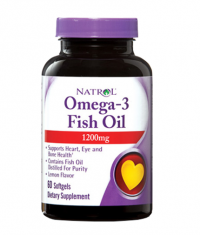 NATROL Omega-3 Fish Oil 1000mg. / 60 Softgels.