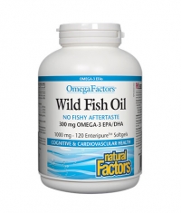 NATURAL FACTORS Wild Fish Oil 1000mg. / 120 Softgels