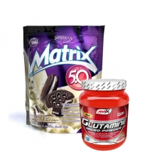 PROMO STACK Syntrax Matrix 5 Lbs. / Amix Glutamine 500g