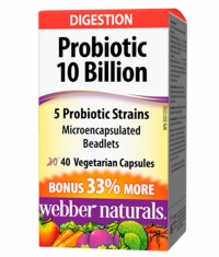 WEBBER NATURALS Probiotic 10 Billion / 40Vcaps.