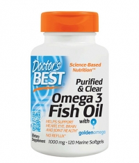 DOCTOR\'S BEST Purified & Clear Omega 3 Fish Oil 1000mg. / 120 Soft.