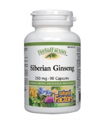 NATURAL FACTORS Siberian Ginseng 250mg. / 90 Caps.