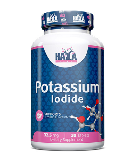 HAYA LABS Iodura de potasiu ( Potassium Iodide ) 32.5mg. 30 Tablete