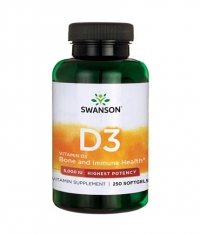 SWANSON Vitamin D-3 / Highest Potency 5000IU / 250 Soft