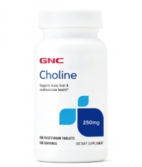 GNC Choline 250mg / 100 Tabs.