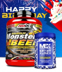 PROMO STACK Amix Monster Beef 5 Lbs. / Mex Creatine Monohydrate