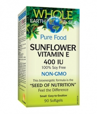 NATURAL FACTORS Whole Earth & Sea Sunflower Vimanin E 400IU / 90 Soft