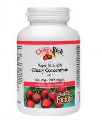 NATURAL FACTORS Super Strength Cherry Concentrate 500mg / 90 Softg.