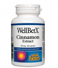 NATURAL FACTORS WellBetX Cinnamon Extract 150mg / 60 Caps