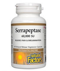 NATURAL FACTORS Serrapeptase 60 000 SU / 60 Vcaps