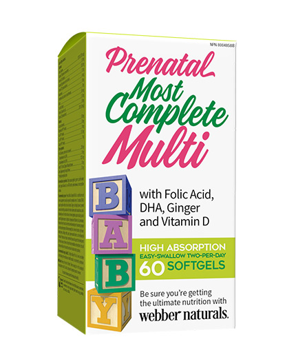 WEBBER NATURALS Prenatal Most Complete Multi / 60 Softg.