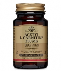 SOLGAR Acetyl L-Carnitine 250mg / 30 vcaps