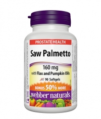 WEBBER NATURALS Saw Palmetto 160 mcg. / 90 Softgels