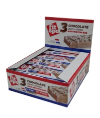 FitSpo 3 Chocolate Crispy Layered High Protein Bar Box / 12x55g