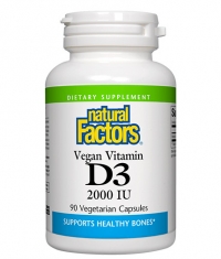 NATURAL FACTORS Vegan Vitamin D3 2000 IU / 90 Vcaps